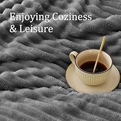 BEDELITE Fleece Throw Blanket for Couch - 300GSM