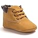Voberry® Toddler Baby Boy's Leather Sneaker Shoes Lace up Snow Boots Warm (12~18Month, Khaki)