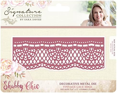 Sara Davies Shabby Chic SIgnature Collection - Vintage Lace Edge Metal Craft Die