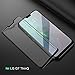 LG G7 ThinQ Screen Protector Full Coverage, 2 Pack Niyattn Tempered Glass Screen Protector for LG G7 ThinQ 5.9 inch with Double Shielding/Bubble Free/Case Friendly, Black
