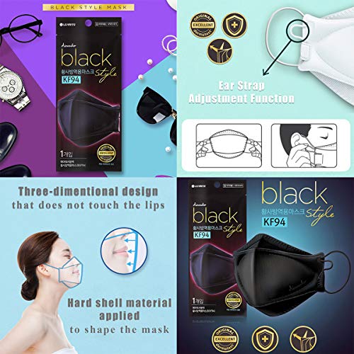 Airwasher] KF94 Disposable Face Mask Made in Korea, White Breathable