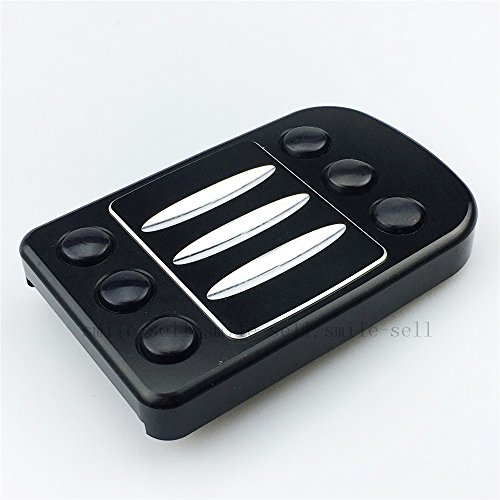 For HARLEY BRAKE PEDAL COVER TOURING GLIDE SOFTAIL Edge Cut Large PARTS BLACK