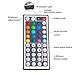 LED Flexible Strip Lights, 300 Units SMD 5050 LEDs, 12V DC Waterproof Light Strips, RGB LED Light Strip Kit with 44Key Remote Controller and Power Supply for Kitchen Bedroom Car Party