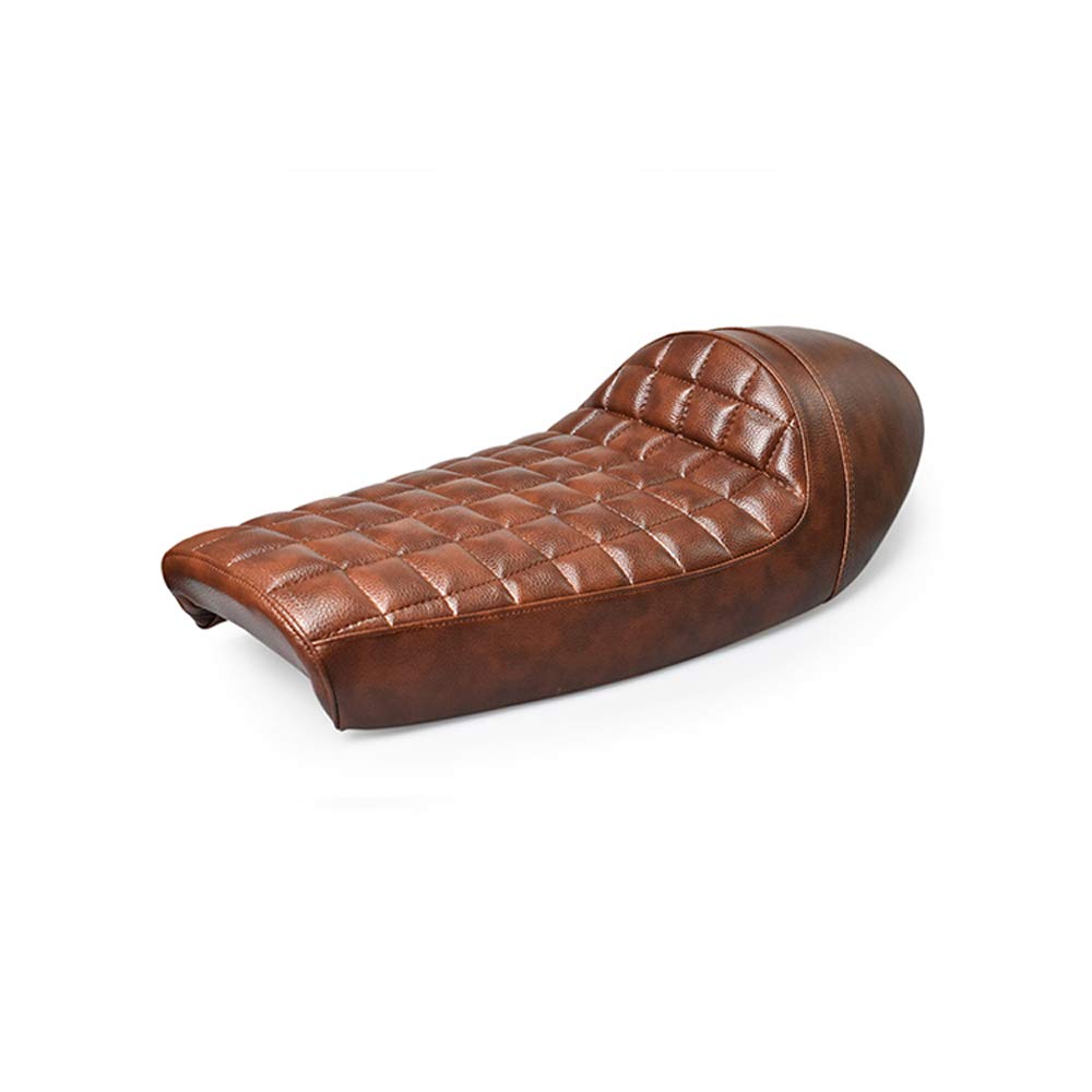 Photo 1 of DKMOTORK Universal Cafe Racer Hump Seat, Retro Motorcycle Seat for Custom Projects - SUB-FRAME CUTTING & FABRICATION REQUIRED (23.25" L x 7.29" W)