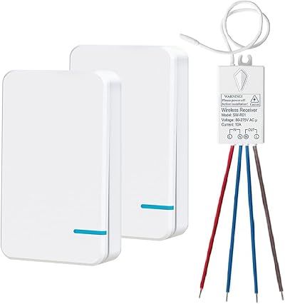 Thinkbee Wireless Light Switch Kit Receiver 1000W 80–275V RF 433MHz