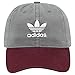 adidas Originals Women's Relaxed Adjustable Strapback Cap, Grey/Burgundy, One Size