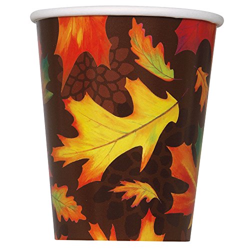 9oz Fall Leaves Party Cups, 8ct