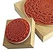 YazyCraft Decorative Wooden Stamps - 2 pcs (Large and Small) - Lace Doilies Cling Stamps