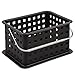 iDesign Bathroom Vanity Organizer Basket for Health and Beauty Products, Lotion - Black