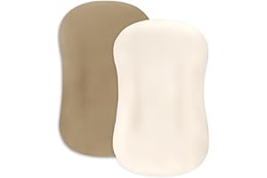 Hooyax Baby Lounger Cover 2-Pack, Ultra-Soft Stretchable Slipcover Fits Snuggle Me & Infant Loungers, Skin-Friendly Newborn L