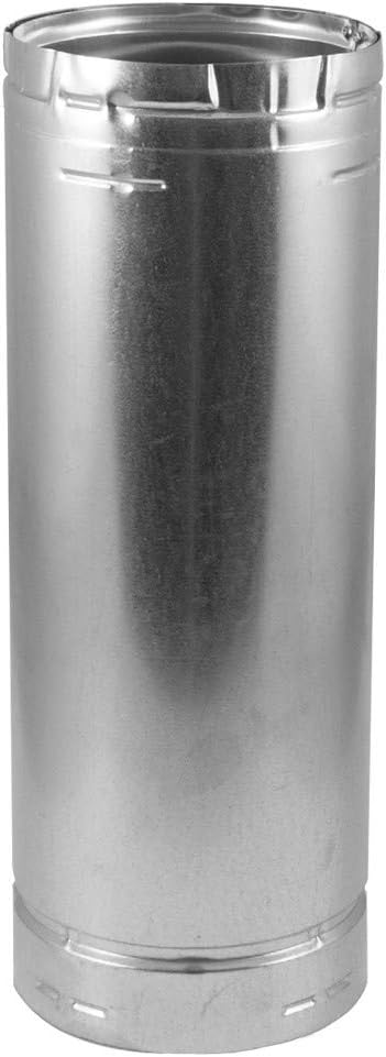 DuraVent 4GV12 4" Inner Diameter - Type B Round Gas Vent Pipe - Double Wall - 12, Aluminum