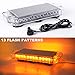 VKGAT 17 Inch 32 LED Roof Top Strobe Lights, Emergency Hazard Warning Safety Flashing Strobe Light Bar for Truck, Snow Plow, Construction Vehicles, with Strong Magnet Base, 12-24V (Amber)