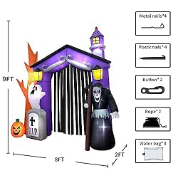 KOOY 9FT Halloween Inflatable Decoration Haunted