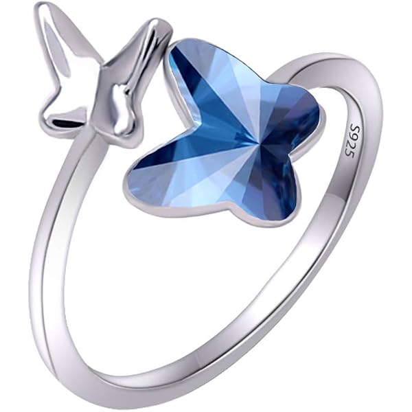 Alilang Butterfly Statement Brooch Pin – Silvery Tone With Opal-Like Stones, Fashion Jewelry - View #2
