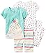 Carter's Carter's Baby Girls 4 Pc Cotton 331g232, Print, 18M
