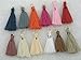 100pcs 32 Colors Silky Handmade Tiny(1.4'') Soft Tassels, Mini Tassels, Colorful Tassels, Earring Tassels with Golden Jump Rings