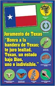 Texas Pledge Poster Spanish Version Texas Experience English And Spanish Edition Marsh Carole 9780635064479 Amazon Com Books