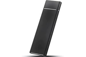 Black 4TB M.2 Type-C Interface USB 3.1 Portable Solid-State Drive, External Hard Drive, Compatible with Windows System