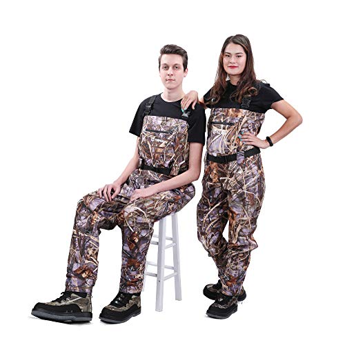 NEYGU Chest Waders Waterproof Breathable Fishing Wader Camo Hunting Pants, XXL - Thumbnail 7