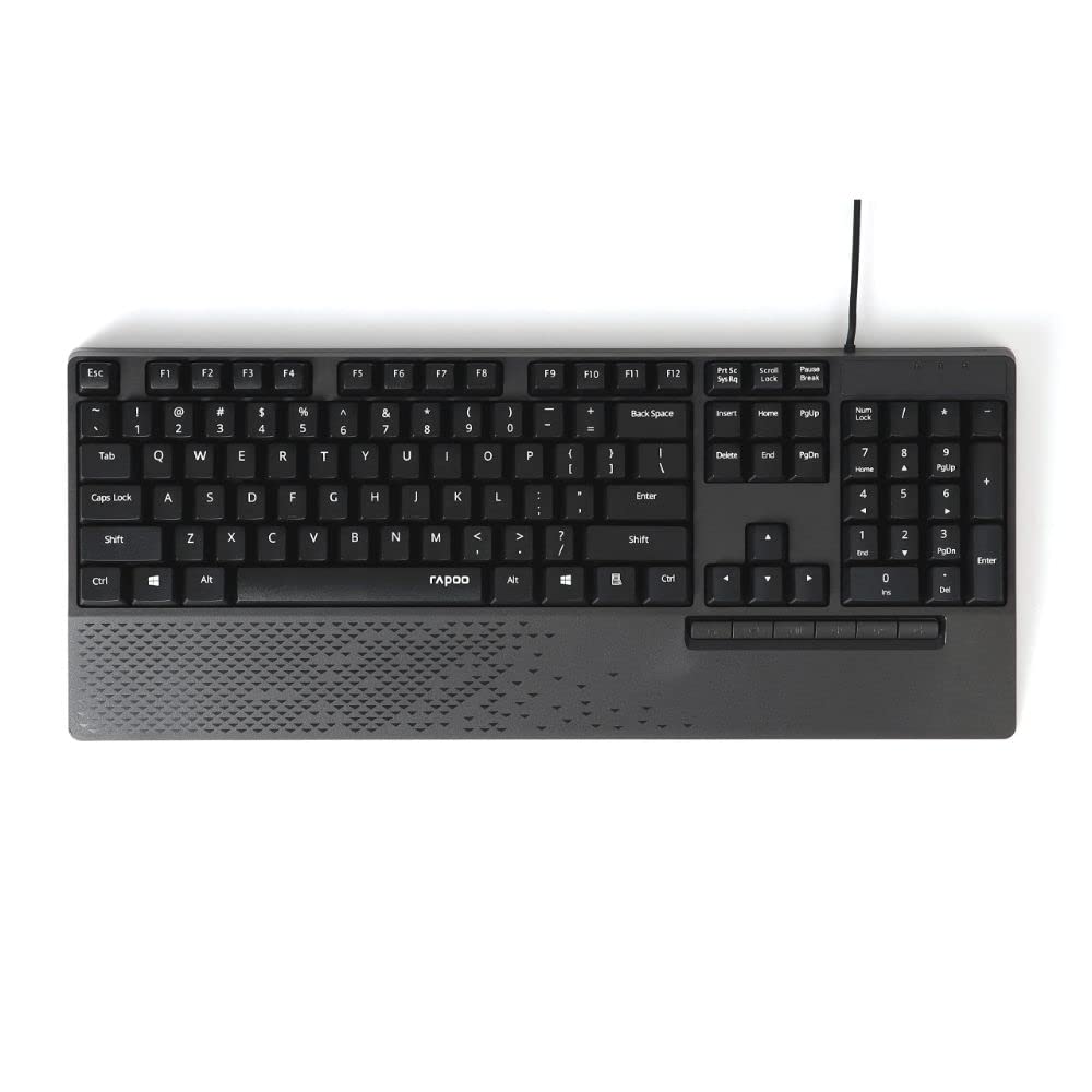 Rapoo NK2000 Wired Spill-resistant Keyboard - Black (QWERTY) — image 1