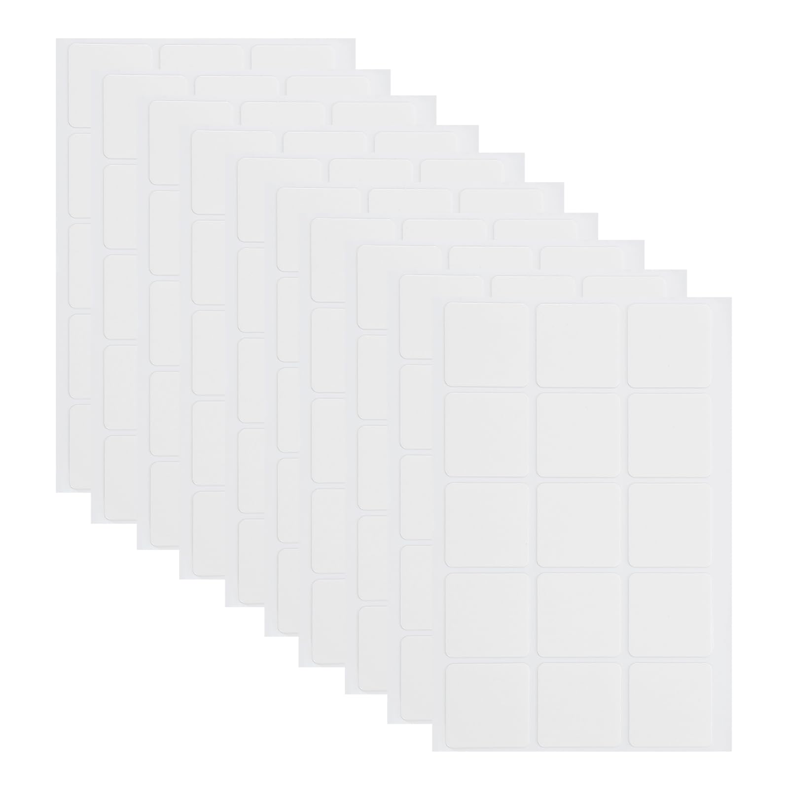 PATIKIL Double Sided Sticky Dot 1.2x1.2 Inch / 30x30mm, 150 Pcs in 10 Sheet Removable Clear Sticky Tack Square Putty for Balloon, Crafts, Art Festival Decoration