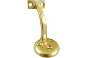 Richelieu Hardware 22820BV Handrail Bracket 3 1/8-in (79 mm) 3 Holes, Brass