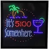 19x19 Large It's 5:00 Somewhere Motion LED Sign