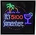 19x19 Large It's 5:00 Somewhere Motion LED Sign by WI