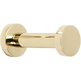 Alno A8981-PB Euro Modern Robe Hooks, Polished Brass