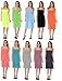 Womens Summer SunDress, Beach Cover Up, Knee High Tank Top - Assorted Colors