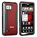 eForCity® Hybrid Case Compatible with Motorola Droid Bionic XT875, Black TPU / Red Hard
