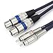 Tisino Dual XLR to RCA Cable, Heavy Duty 2 XLR Female to 2 RCA Male Patch Cord HiFi Stereo Audio Connection Interconnect Lead Wire - 10 ft / 3m