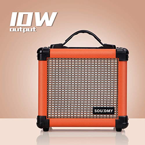 Souidmy DualPowered Guitar Amp, Portable Electric Guitar Amplifier