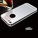 Johncase Soft TPU Bumper with Electroplating Back Cover Luxury Phone Mirror Girl Case for iPhone 5 5s se (Silver)