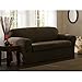 Maytex Reeves Stretch 2 Piece Loveseat Furniture Cover Slipcover, Chocolate Brown