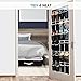 ZOBER Over the Door Shoe Organizer, 24 Pockets - Hanging Shoe Rack W/ Mesh Pockets to Store Shoes, Towels, Snacks, Toys - Closet, Pantry Storage