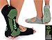 FitLeaf Yoga BAMBOO Socks 2 PAIRS, Non-Slip Grip for Pilates, Barre, Black & Gray