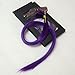 Luwigs Purple 100% Human Virgin Hair Clip In Hair Extensions 18inches Straight Highlights Colored Hair Streak Hairpieces No Short Hair 5pcs/set (18 inches, Purple)