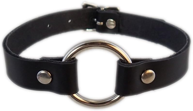 Pawstar Captive O Ring Collar - Black Plus Size