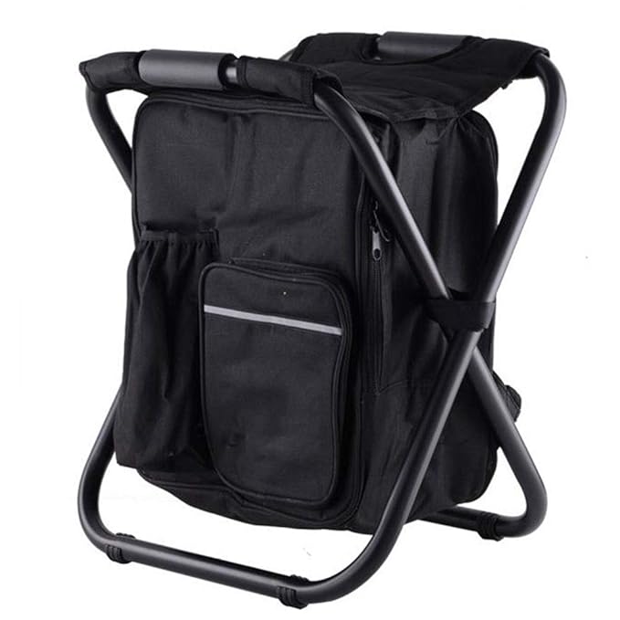 MQQ Silla plegable al aire libre con nevera portátil Bolsa Mochila ...