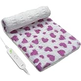 ZXU Heating Pad for Back Pain Relief, Ultra Soft Sherpa Heating Pad for Cramps Relief with 12 Heat Setting and Auto Shut Off Function, Moist Heat Option, Machine Washable, Stay on Electric Heated Pad