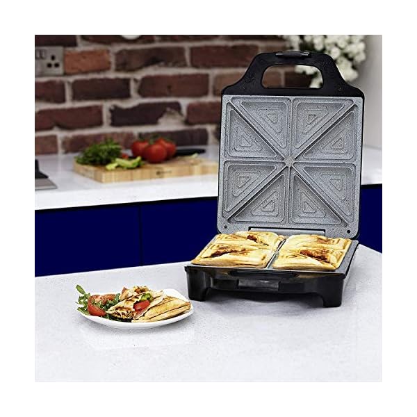Tower-T27021-4-Slice-Deep-Fill-Sandwich-Maker-with-Easy-Clean-Non-Stick-Plates-Automatic-Temperature-Control-Cool-Touch-Handle-1600-W-Black Tower T27021 4-Slice Deep Fill Sandwich Maker with Easy Clean, Non-Stick Plates, Automatic Temperature Control, Cool…
