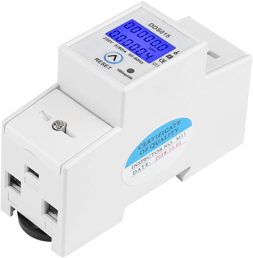 5-80A 230V 50Hz Digital LCD Display Single Phase Energy Meter Watt Meter DIN Rail Mounting KWh DDS015 Overload Energy Saving - Image 5