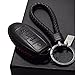 Vitodeco Leather Smart Key Fob Case Cover Protector - Compatible with Nissan | Compatible with Infiniti - (2007 - 2022 Models) - 4 Buttons, Black