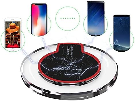 Wireless Charger, Slepwel Wireless Charging Pad for Samsung Note 8, S8/S8 Plus/S7/S7 Edge/S6, Apple iPhone 8/8 Plus, iPhone X, Nexus 7/6/5/4, Nokia Lumia 920, LG and More (Black)