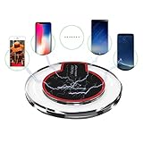 Wireless Charger, Slepwel Wireless Charging Pad for Samsung Note 8, S8/S8 Plus/S7/S7 Edge/S6, Apple iPhone 8/8 Plus, iPhone X, Nexus 7/6/5/4, Nokia Lumia 920, LG and More (Black)