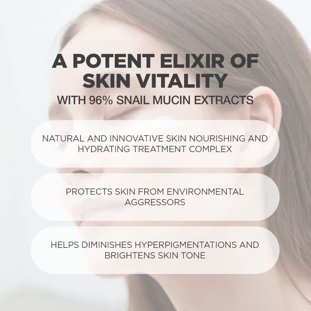 PROOT 96% Snail Mucin Repair Cream | Moisturizer for All Skin Types | Natural Ingredients | 3.38 fl oz