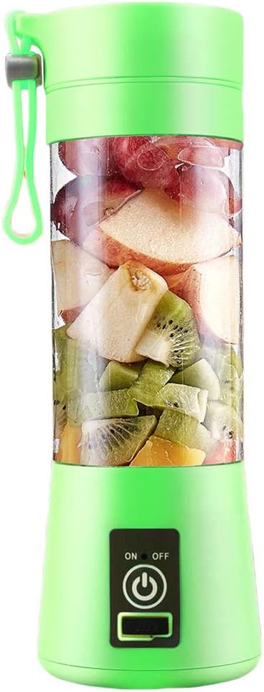 Luwsldirr Portable Home USB Fruit Extractor Juice Blender Rechargeable 4-Blade Electric