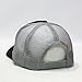 Vintage Year Plain Cotton Twill Mesh Adjustable Snapback Trucker Baseball Cap (Black/Gray)