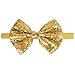 CÉLLOT 15pcs Baby Girl Headbands Sparkly Glitter Sequins 4